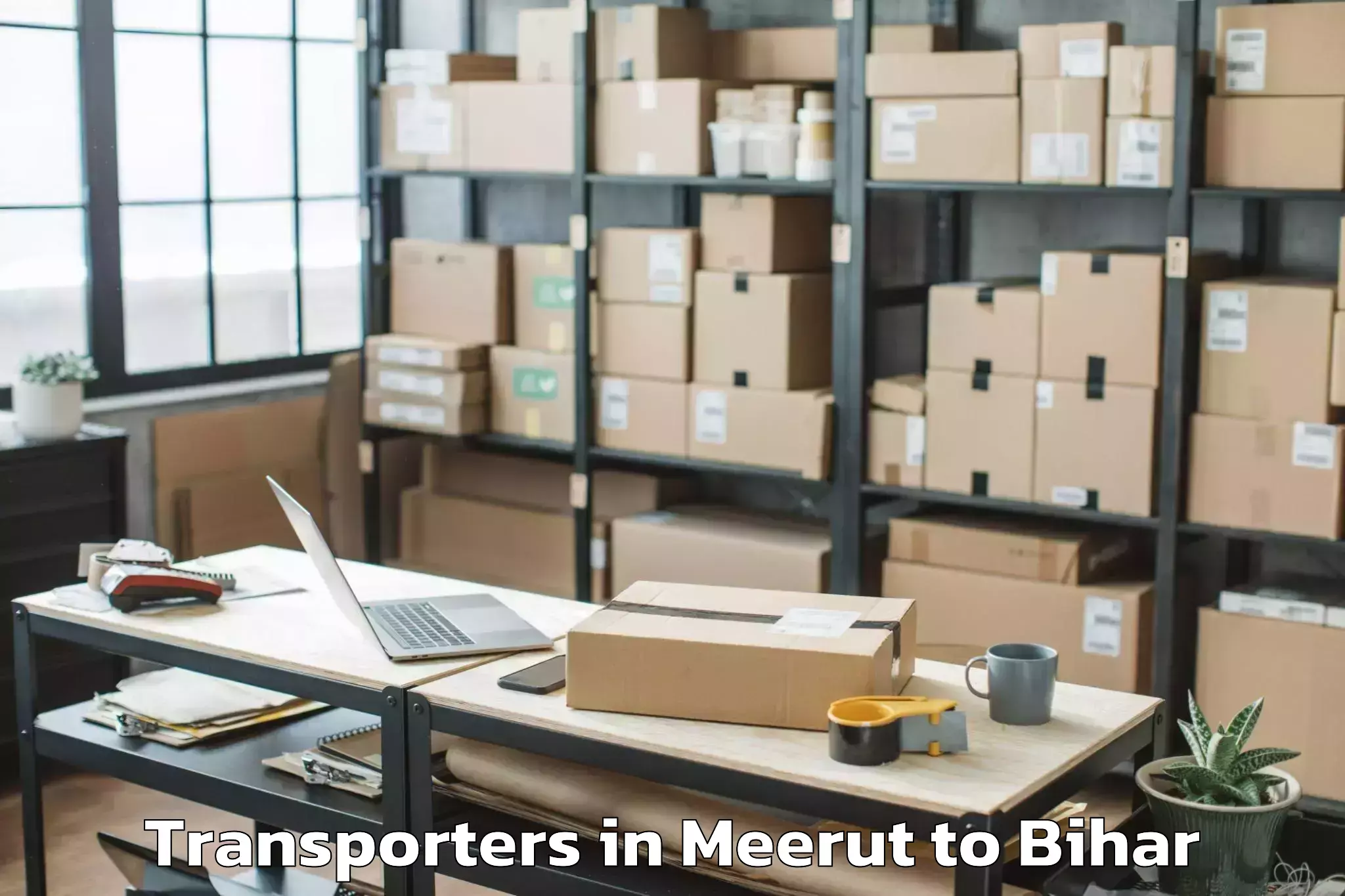 Top Meerut to Shambhuganj Transporters Available